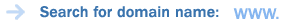 Search for domain name: www